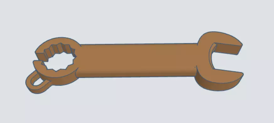Wrench Keychain Free 3D print model