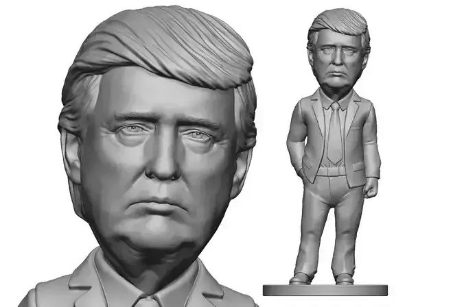 Donald Trump Bobblehead portrait figurine