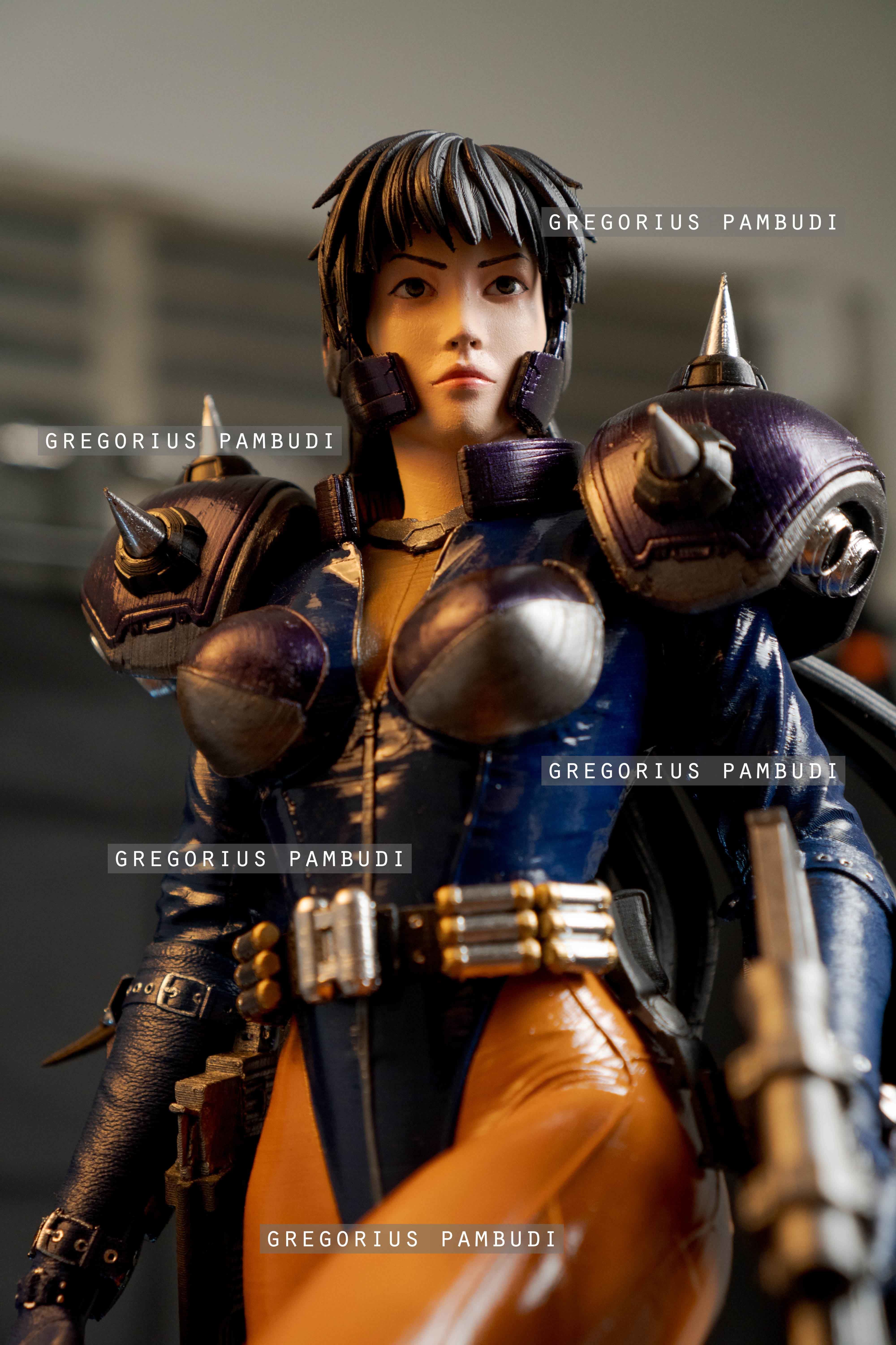 Angel Cop Fan Art Statue 3d Printable 3D print model_13