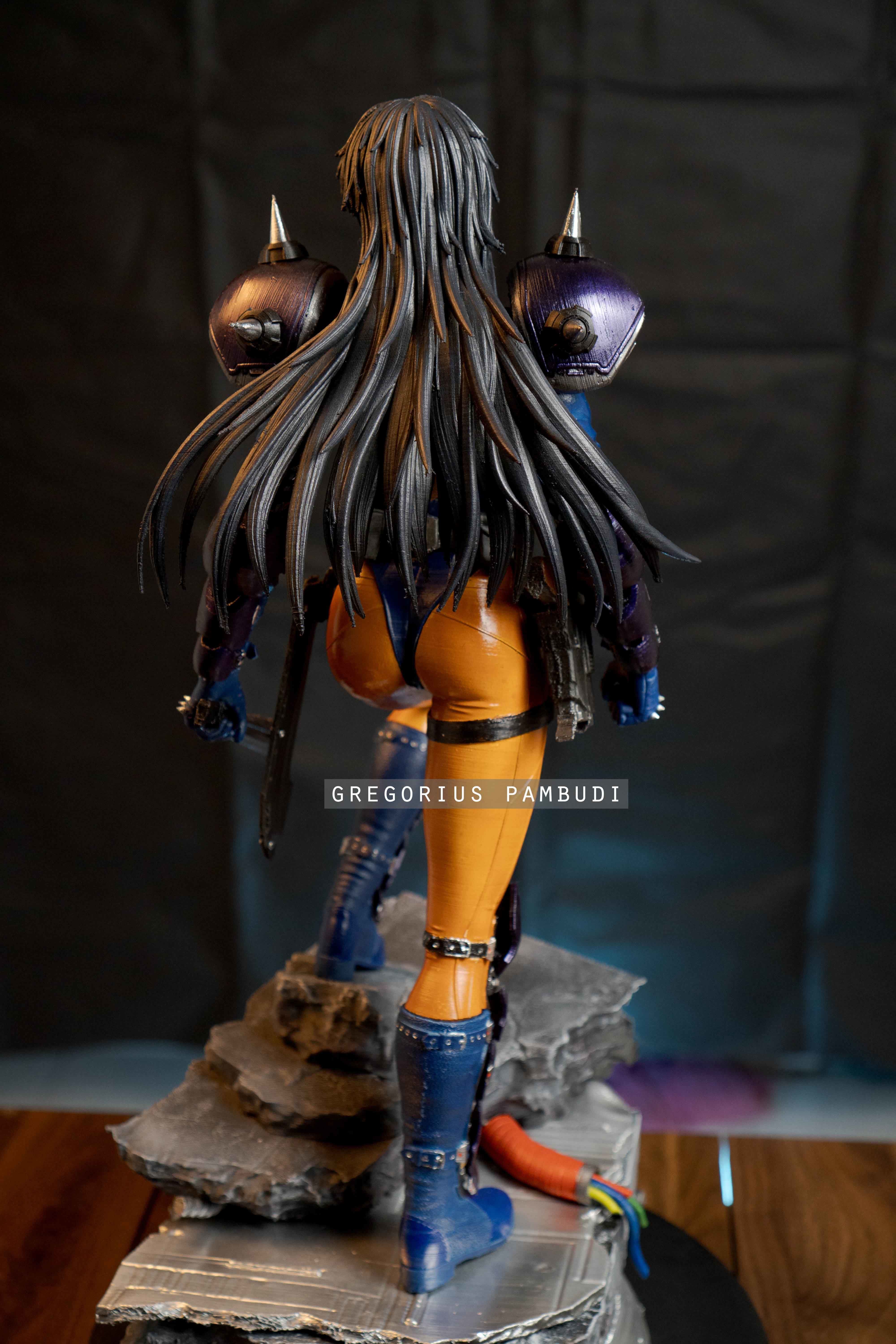 Angel Cop Fan Art Statue 3d Printable 3D print model_15