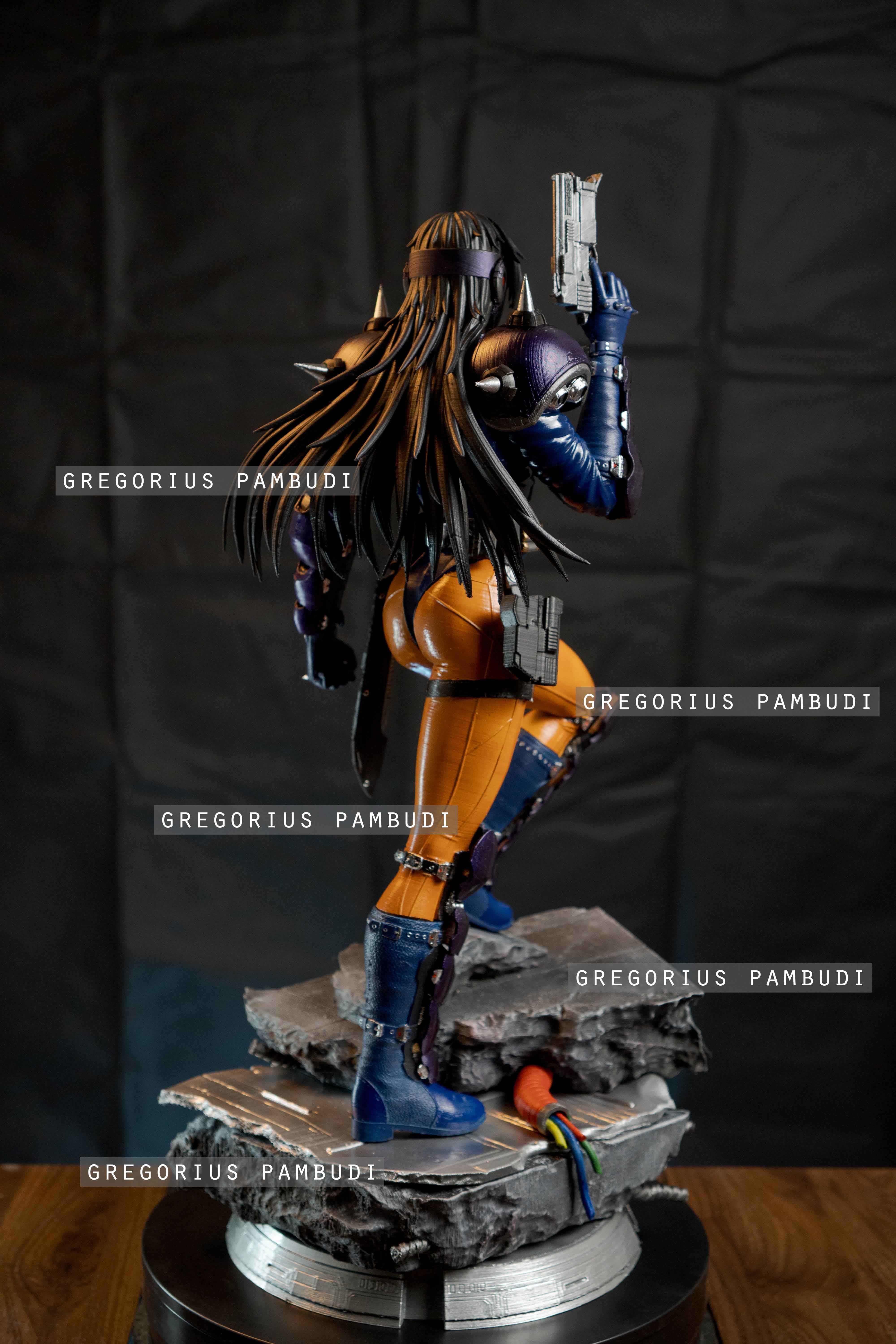 Angel Cop Fan Art Statue 3d Printable 3D print model_6