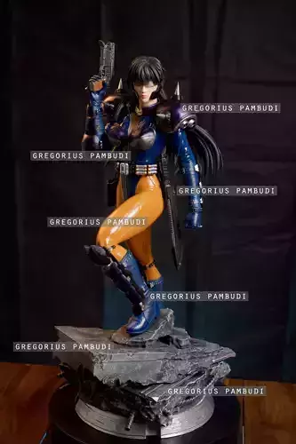 Angel Cop Fan Art Statue 3d Printable