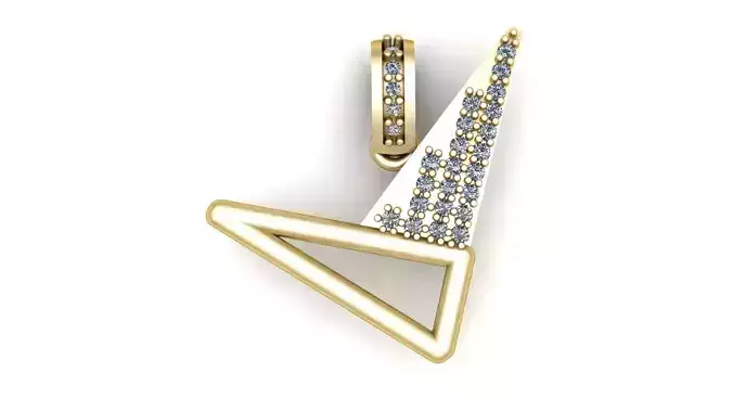 stylish tic icon pendant 3d printable model  3D print model