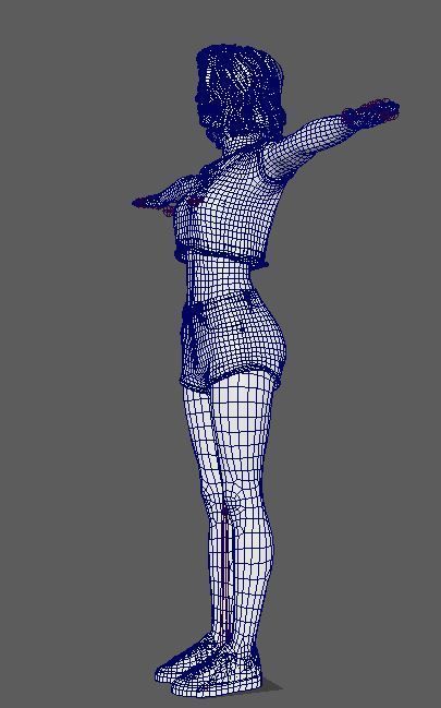Zendaya Character Low-poly 3D model_15
