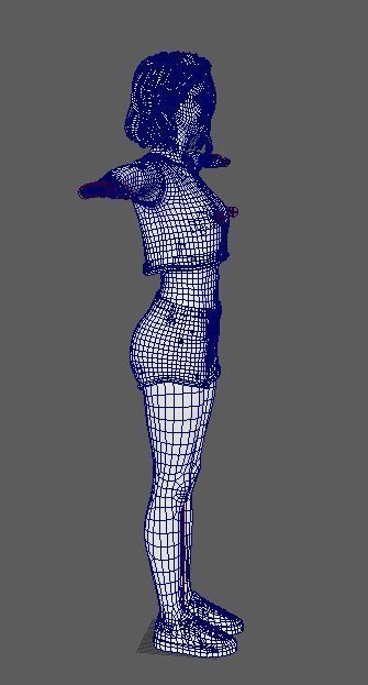 Zendaya Character Low-poly 3D model_18