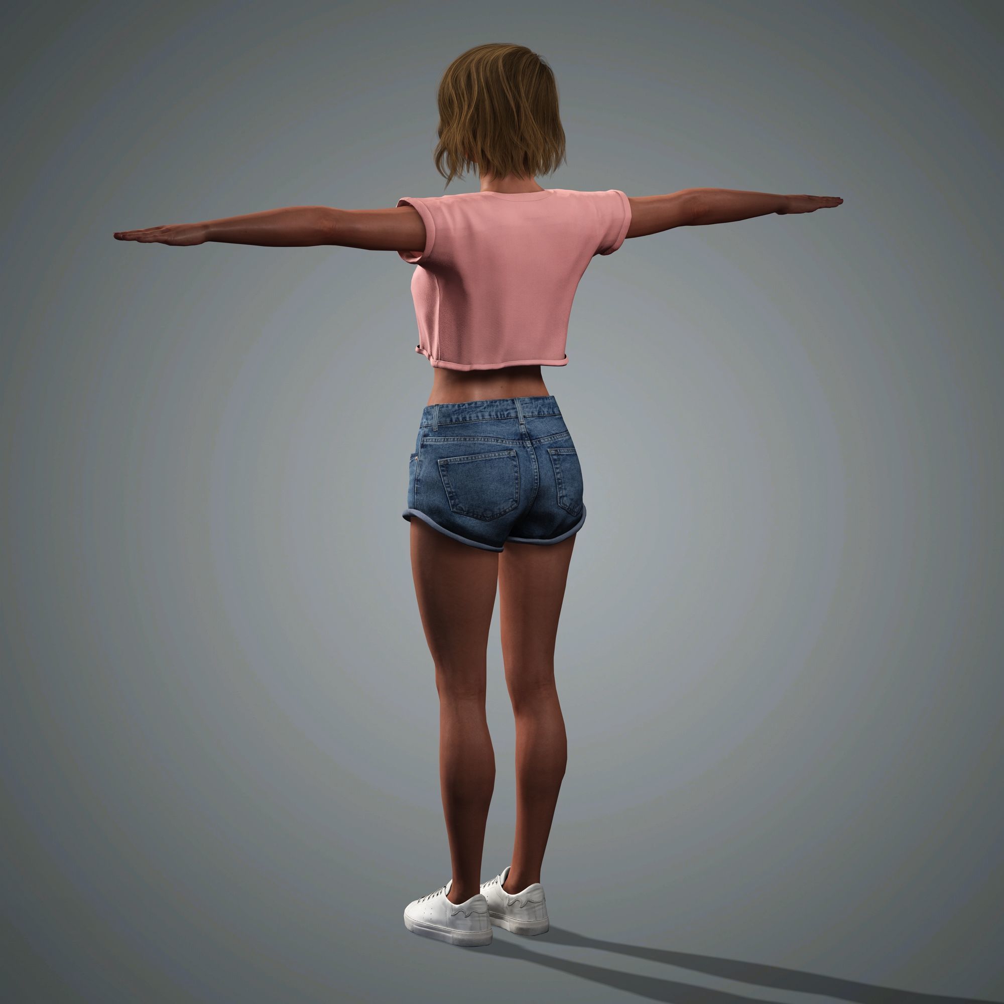 Zendaya Character Low-poly 3D model_14