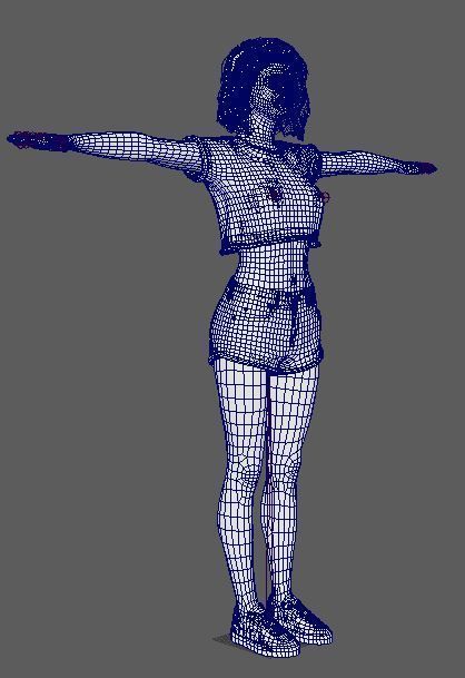 Zendaya Character Low-poly 3D model_22