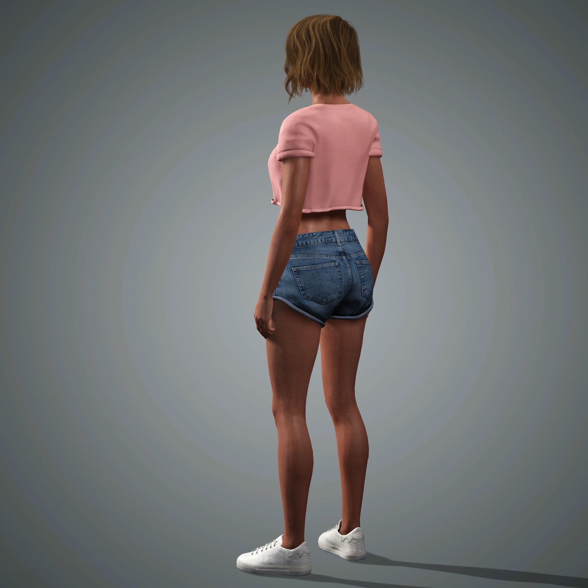 Zendaya Character Low-poly 3D model_10
