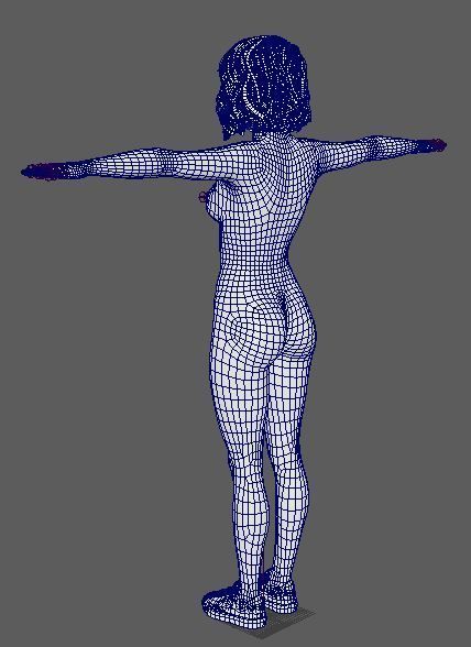 Zendaya Character Low-poly 3D model_21