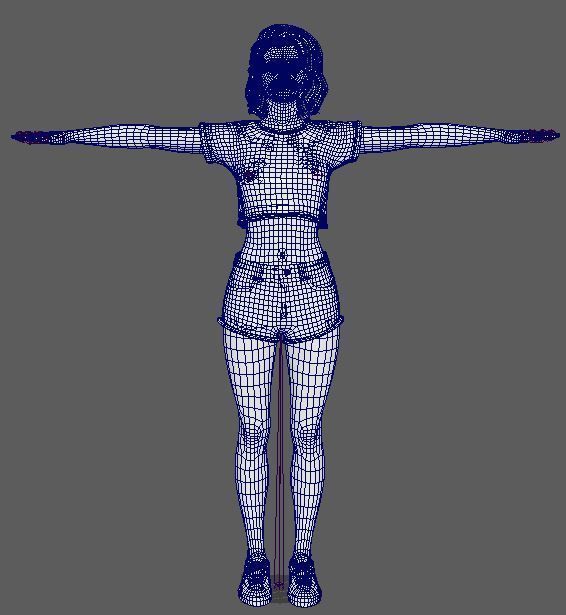 Zendaya Character Low-poly 3D model_17