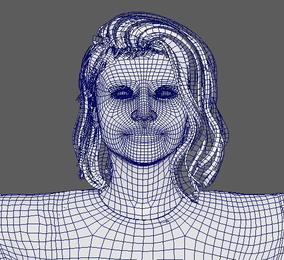 Zendaya Character Low-poly 3D model_24