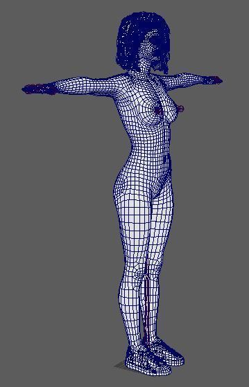Zendaya Character Low-poly 3D model_23