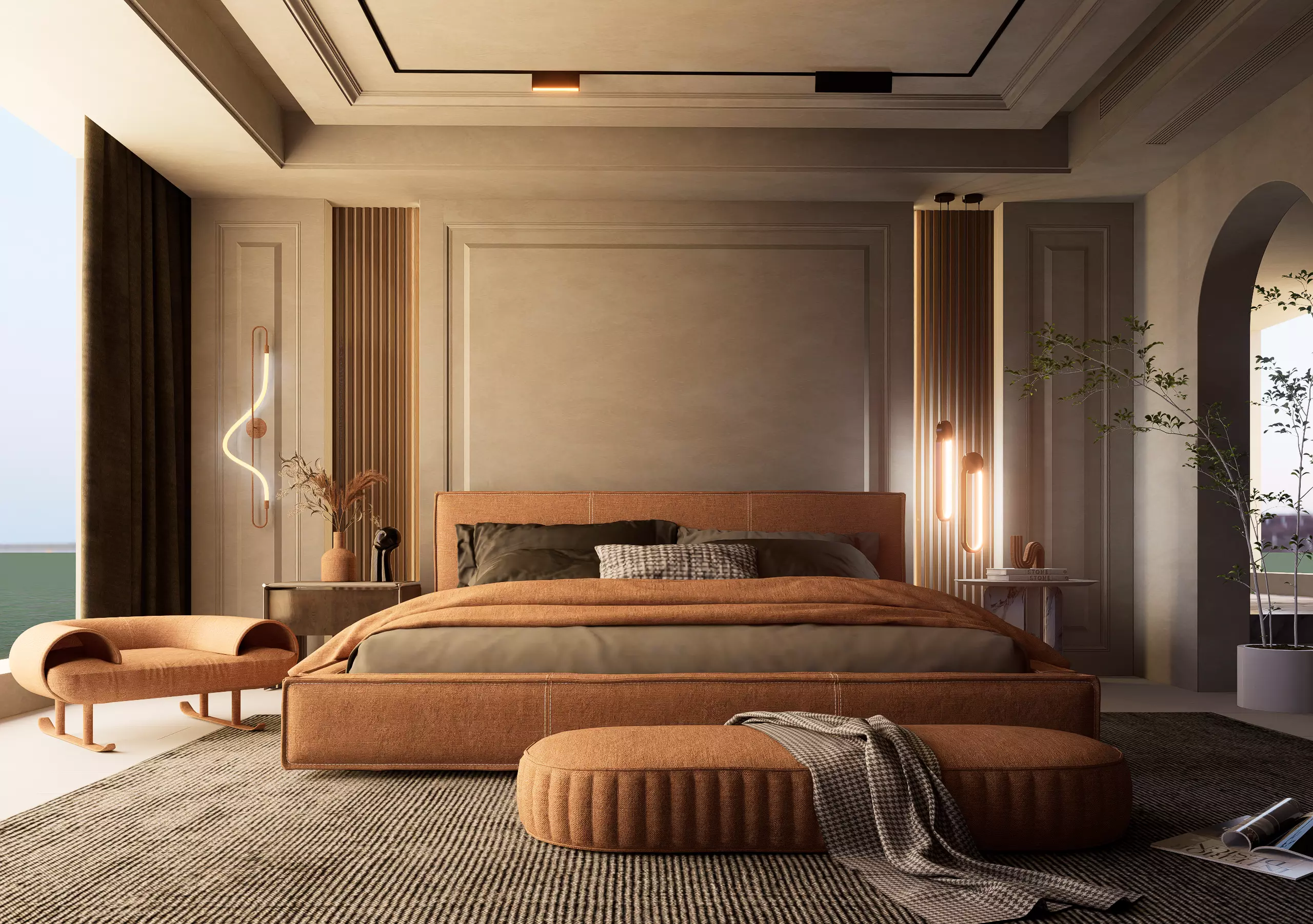 Cozy Bedroom Interior Scene 3D model