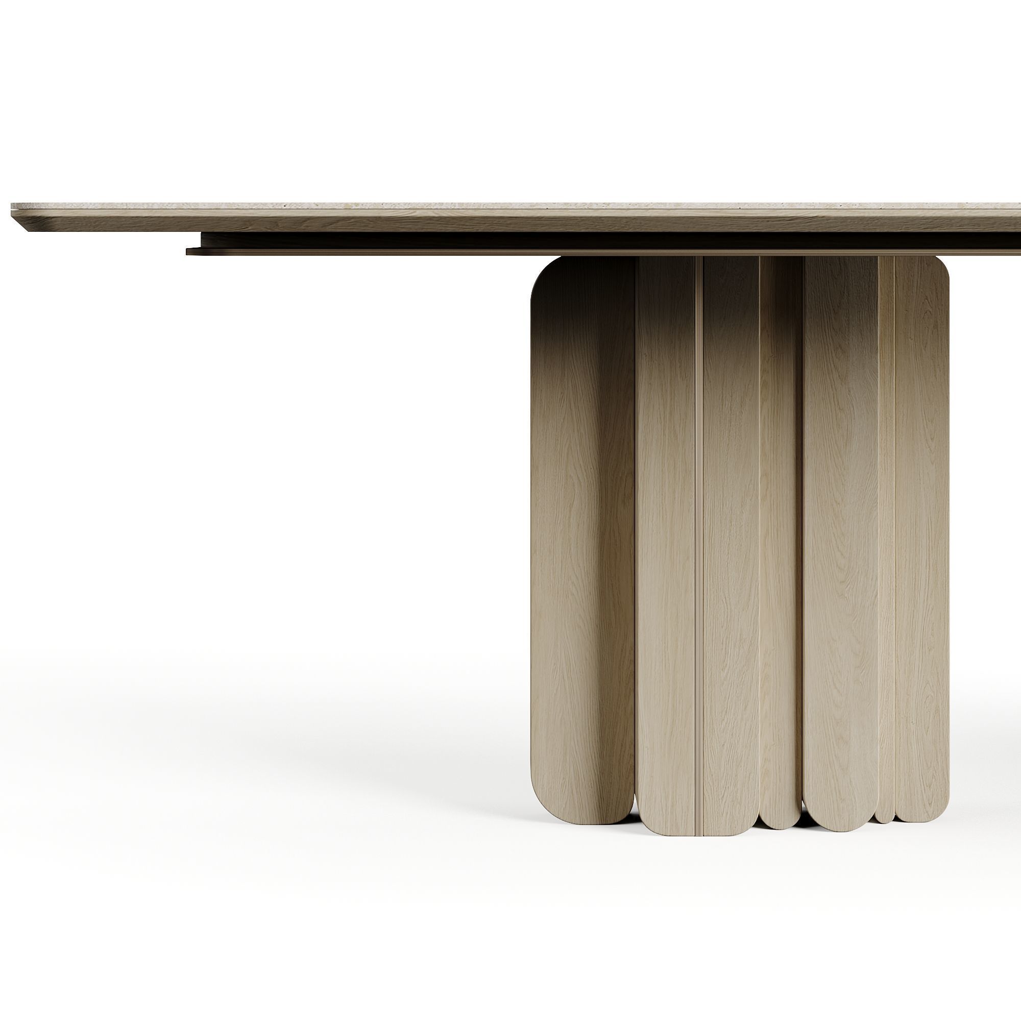 LuxLucia Casa OASIS RECT W280DT1 W280DT3 Dining Table 3D model_3