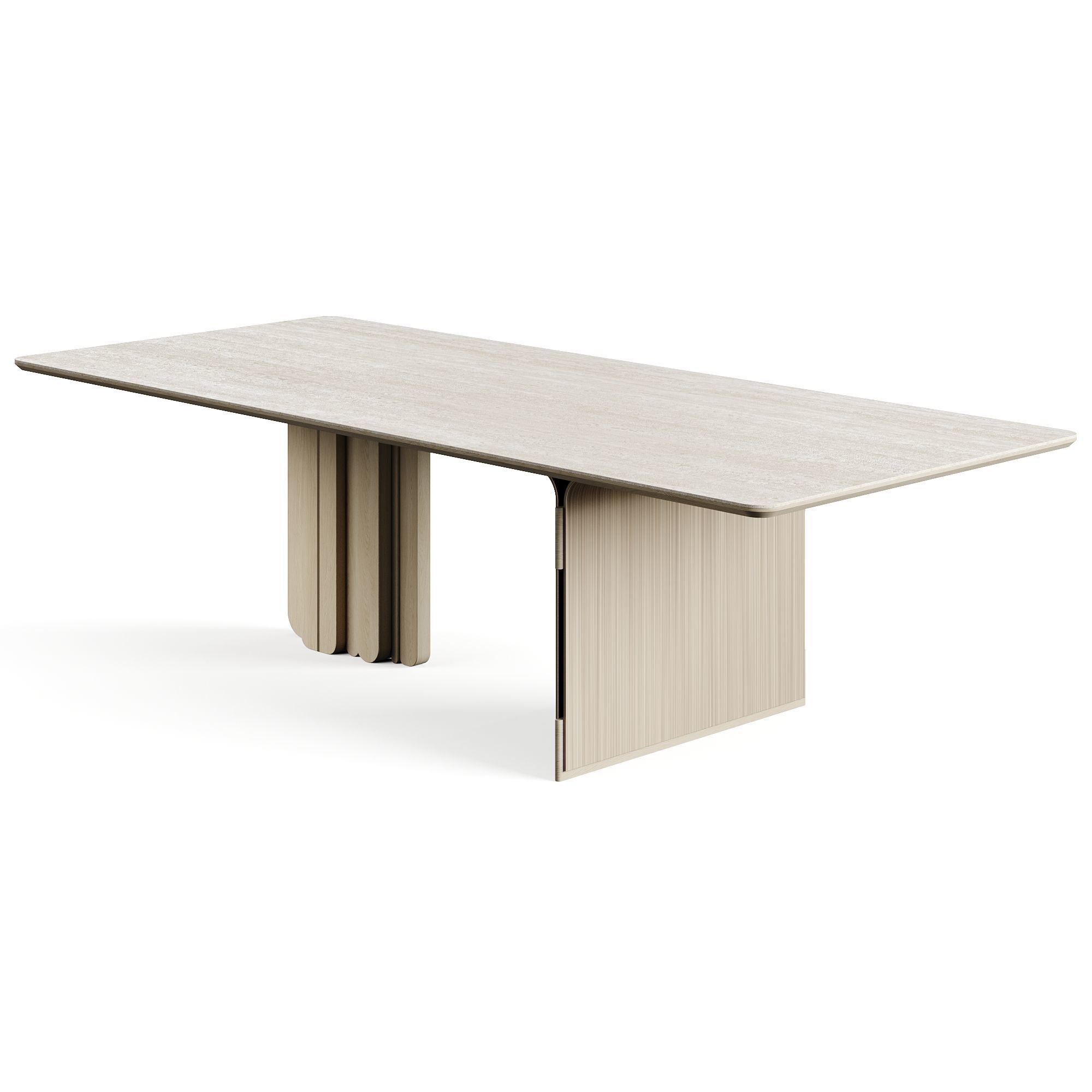 LuxLucia Casa OASIS RECT W280DT1 W280DT3 Dining Table 3D model_7