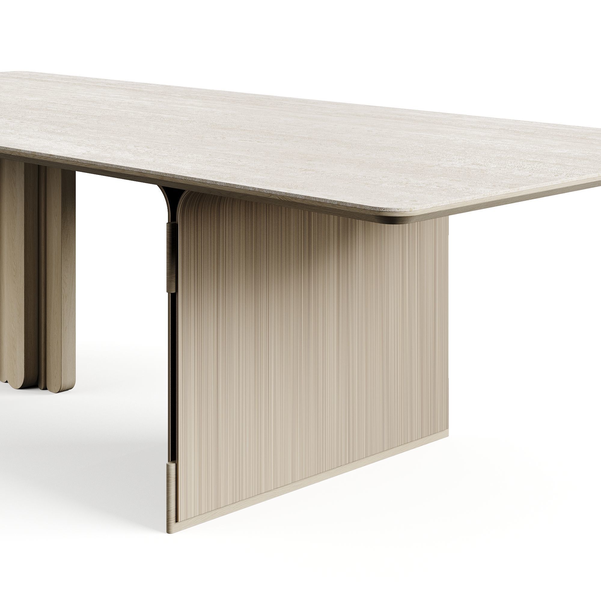 LuxLucia Casa OASIS RECT W280DT1 W280DT3 Dining Table 3D model_8