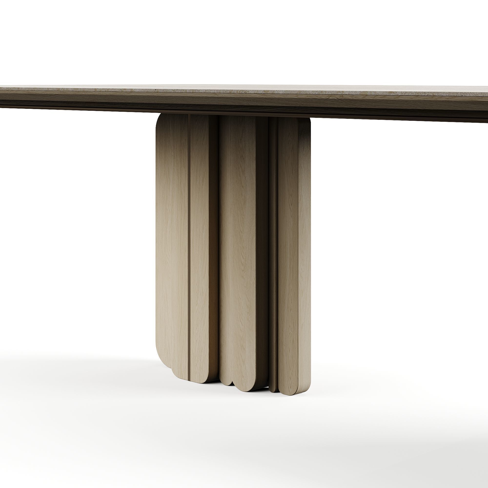 LuxLucia Casa OASIS RECT W280DT1 W280DT3 Dining Table 3D model_10