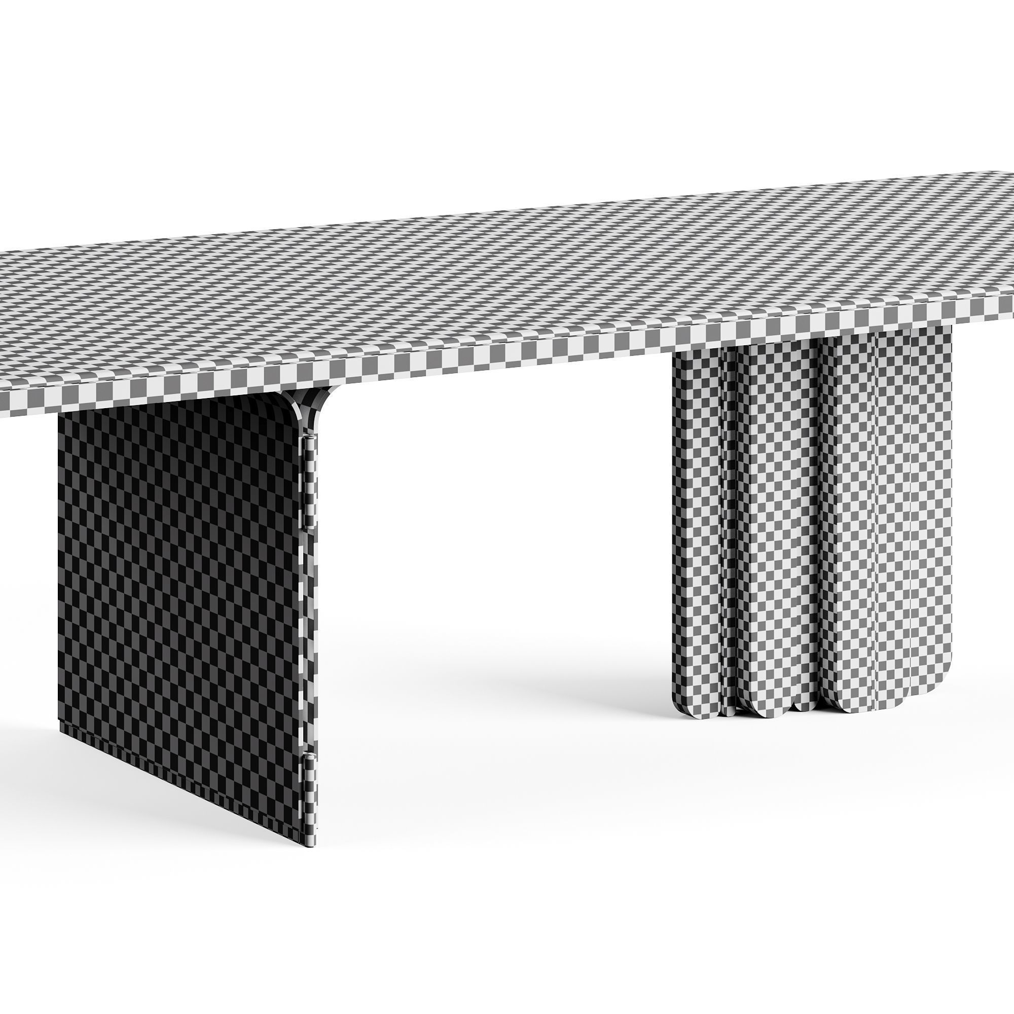 LuxLucia Casa OASIS RECT W280DT1 W280DT3 Dining Table 3D model_13