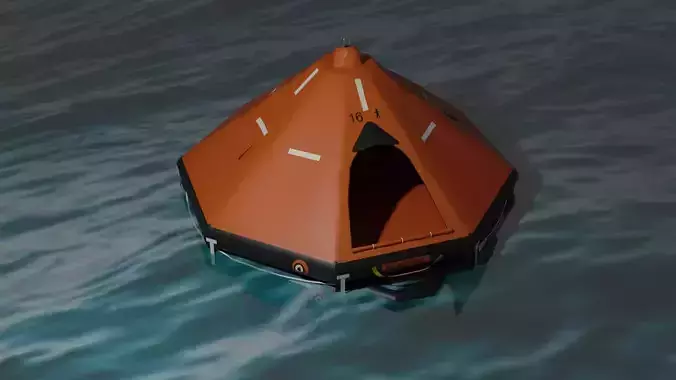 Inflatable liferaft 16 persons