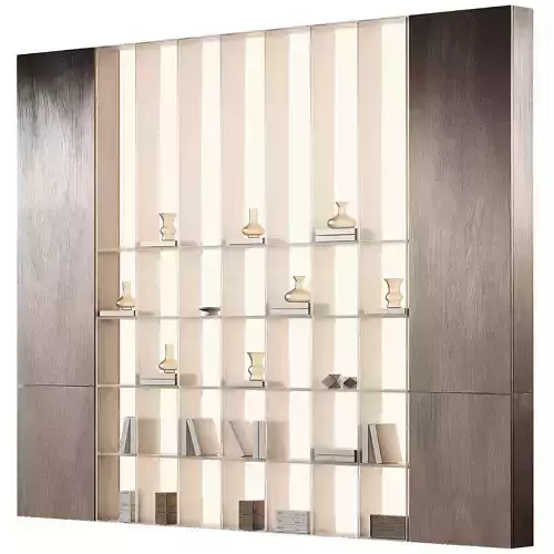 Shelf with backlight Glass display stand showcase