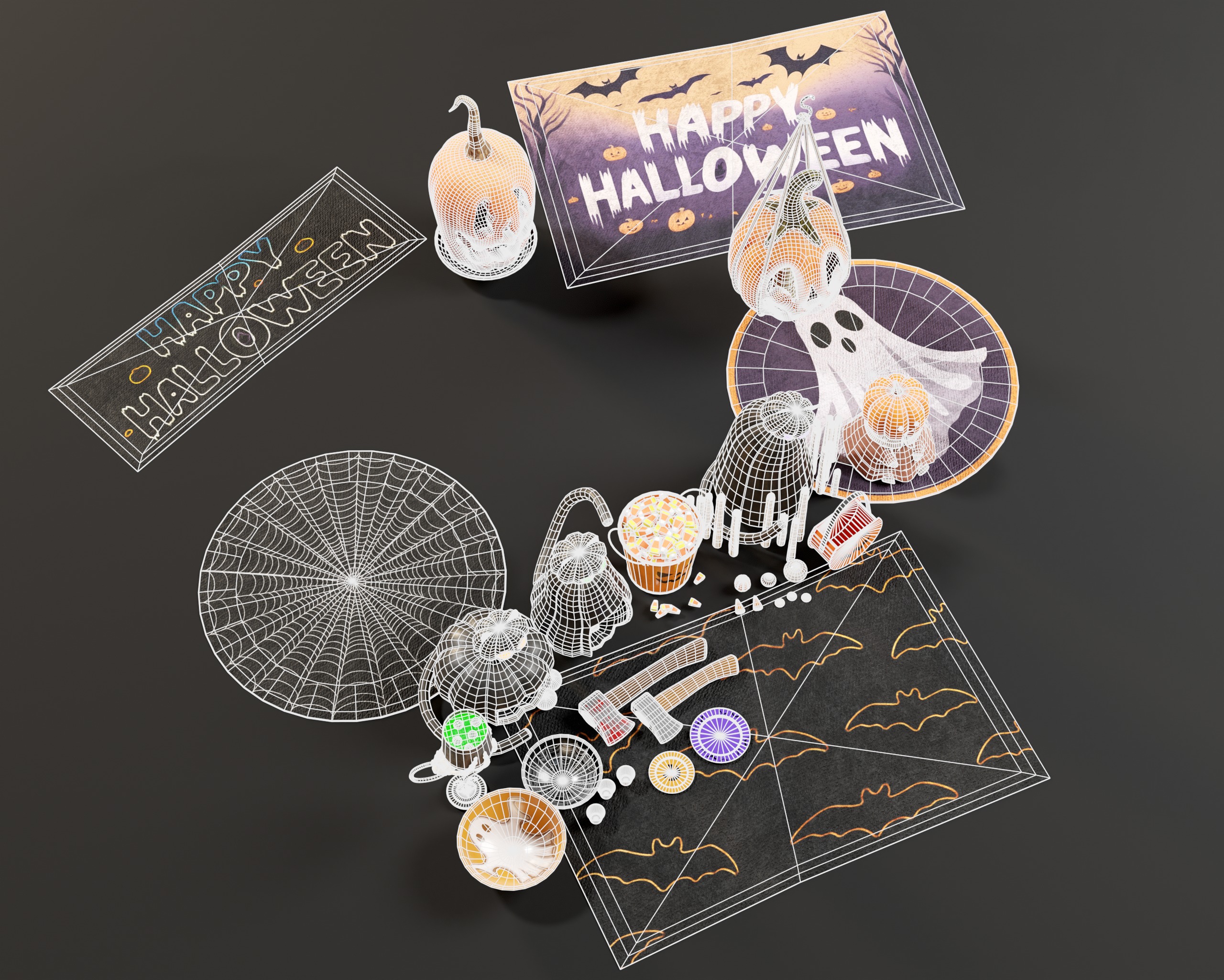 Halloween Decoration Pack 2 3D Model Collection_28