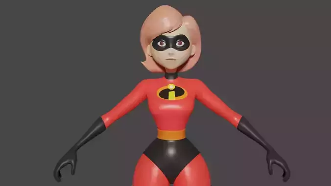 Elastic Girl 3D Model