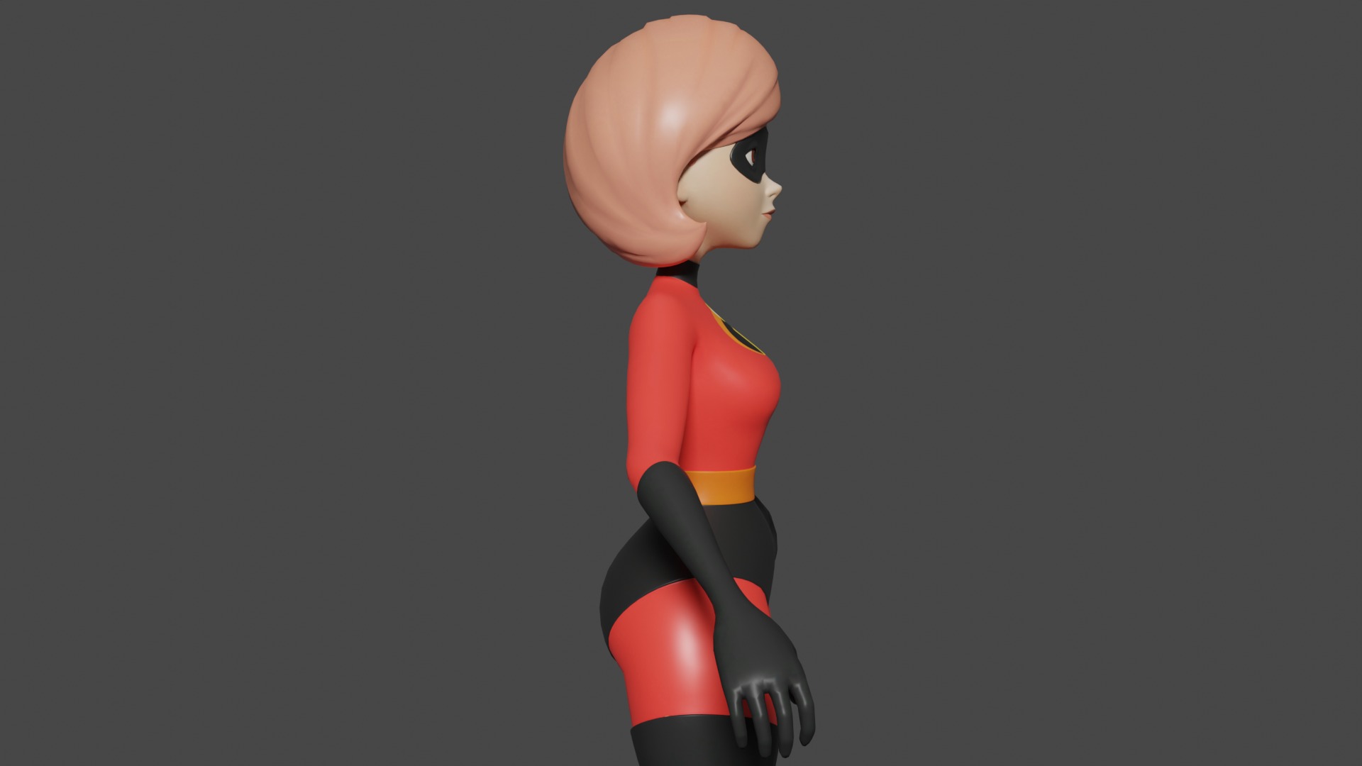 Elastic Girl 3D Model 3D model_2