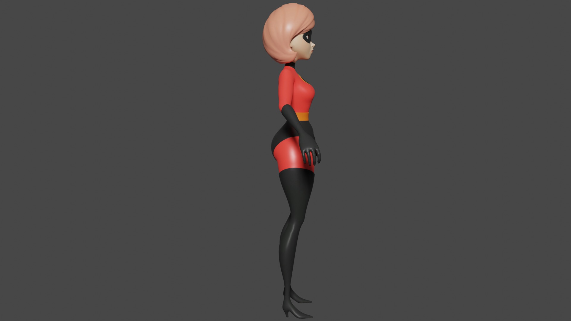 Elastic Girl 3D Model 3D model_3