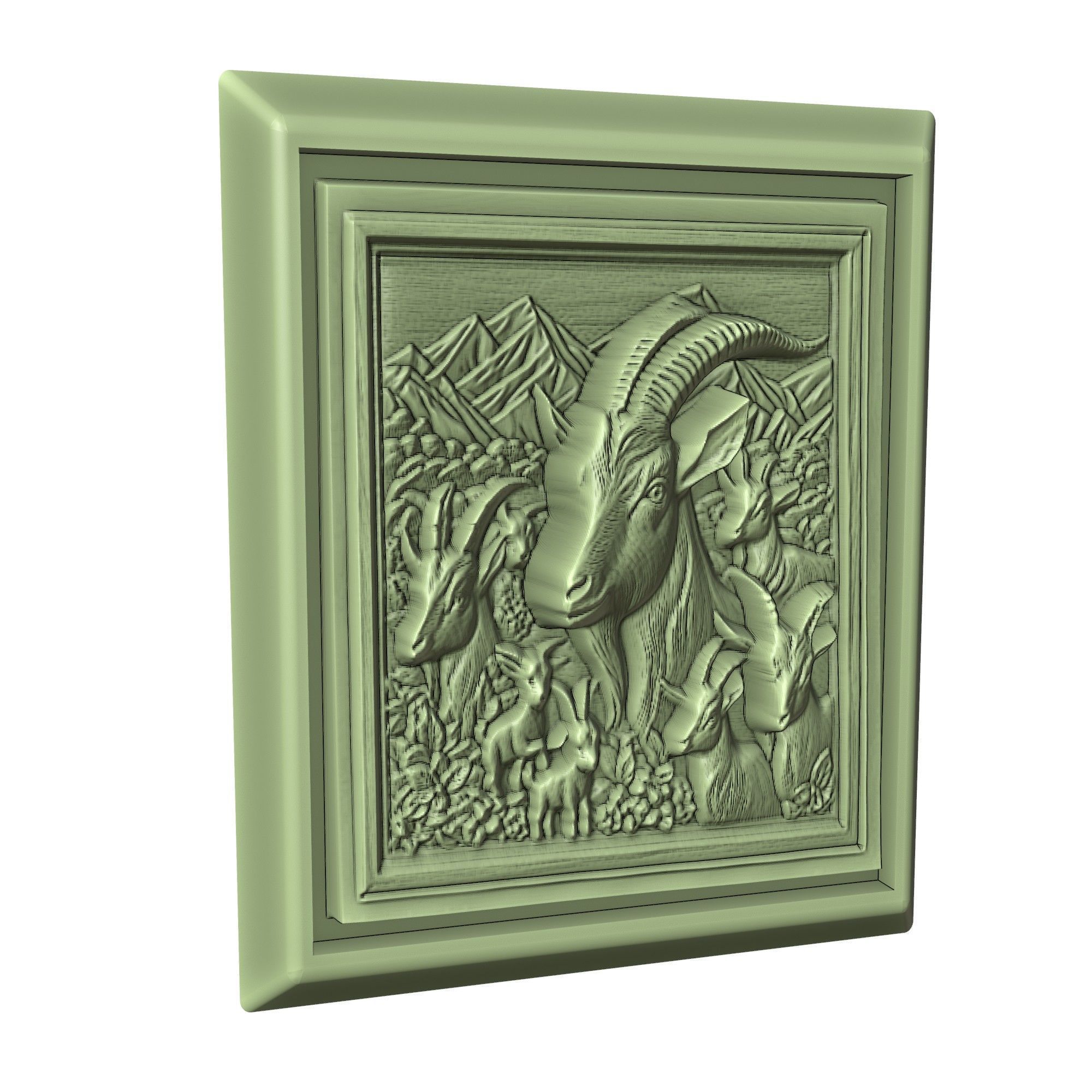 Goat Animal 3D print model_3