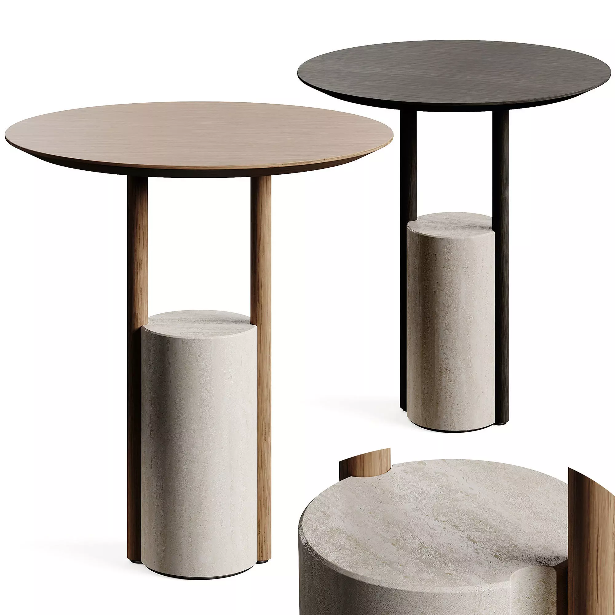 Kendo Mobiliario ZANCO Side Table L3DLW45 3D model_0