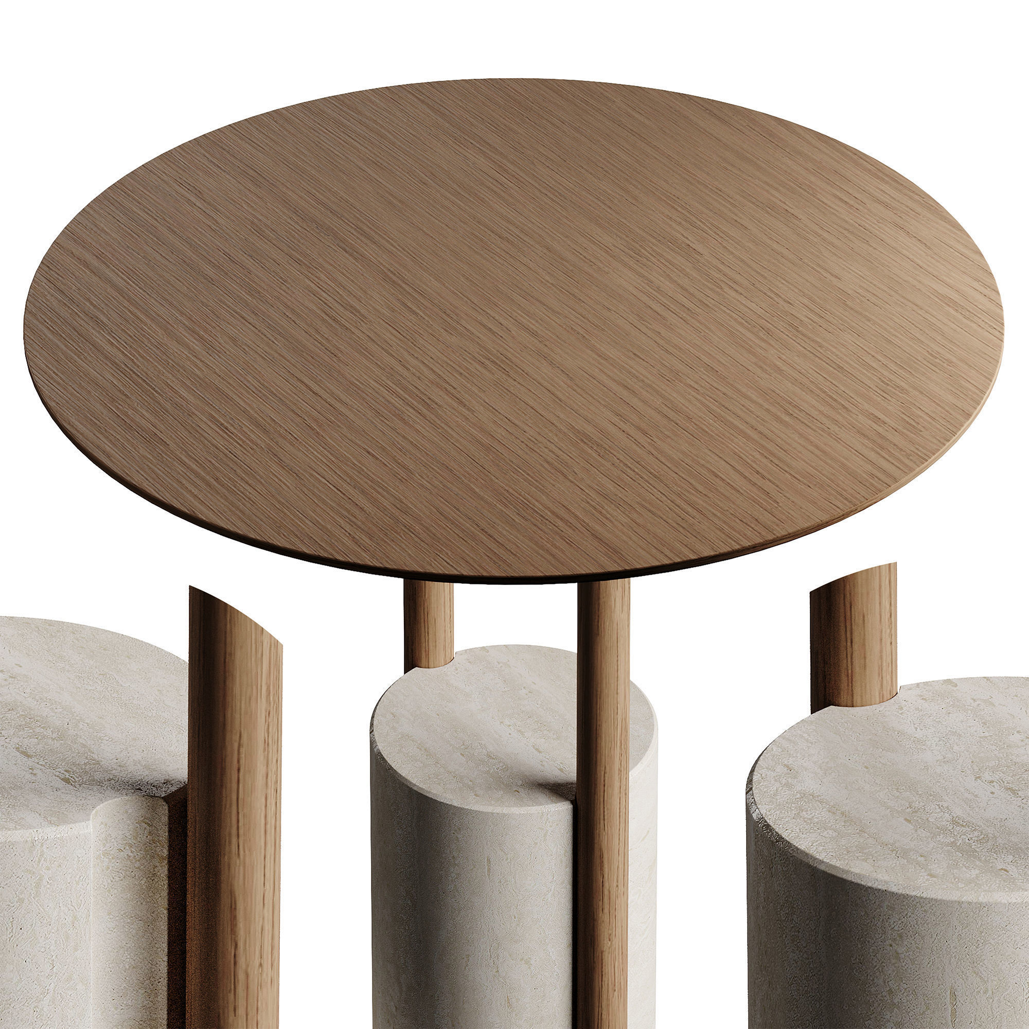 Kendo Mobiliario ZANCO Side Table L3DLW45 3D model_2