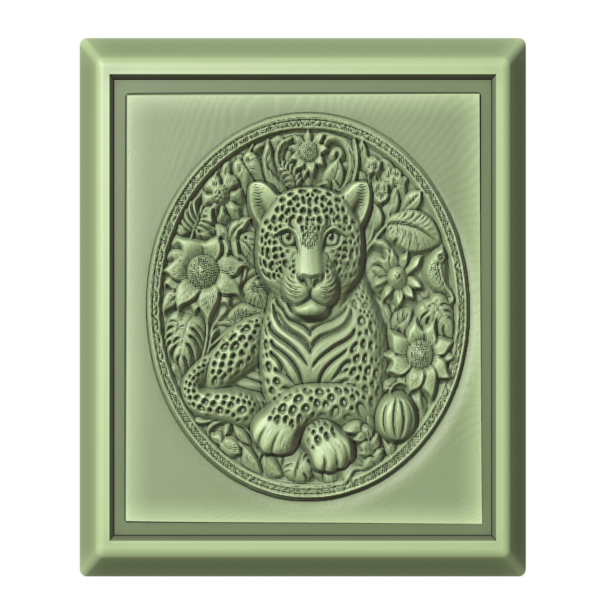 Leopard Animal 3D print model_2