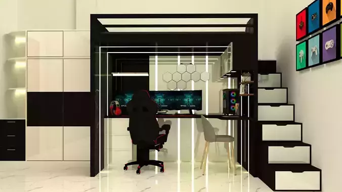 Bunk Bed - Gamming Room 