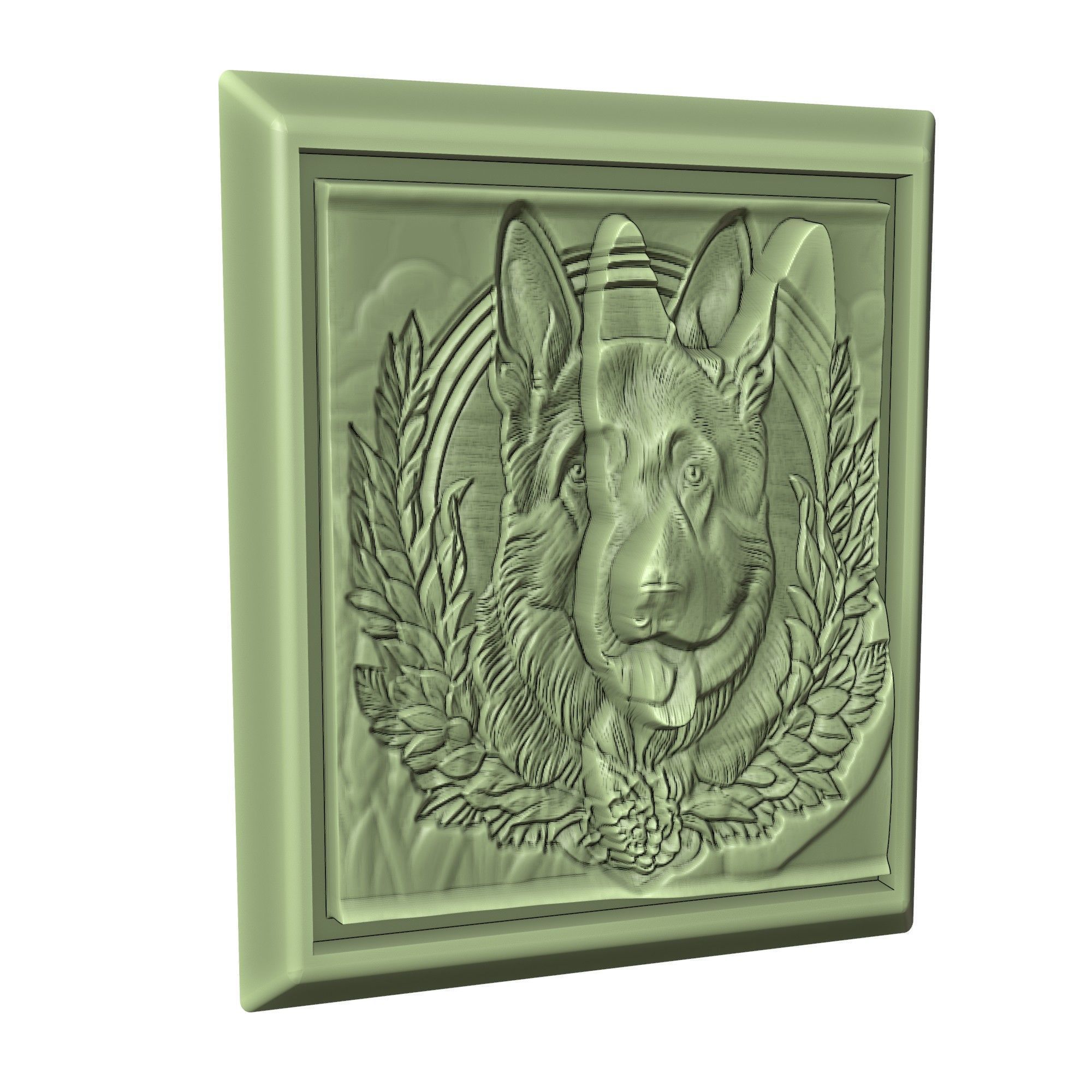 Dog German Shepherd Animal 3D print model_3