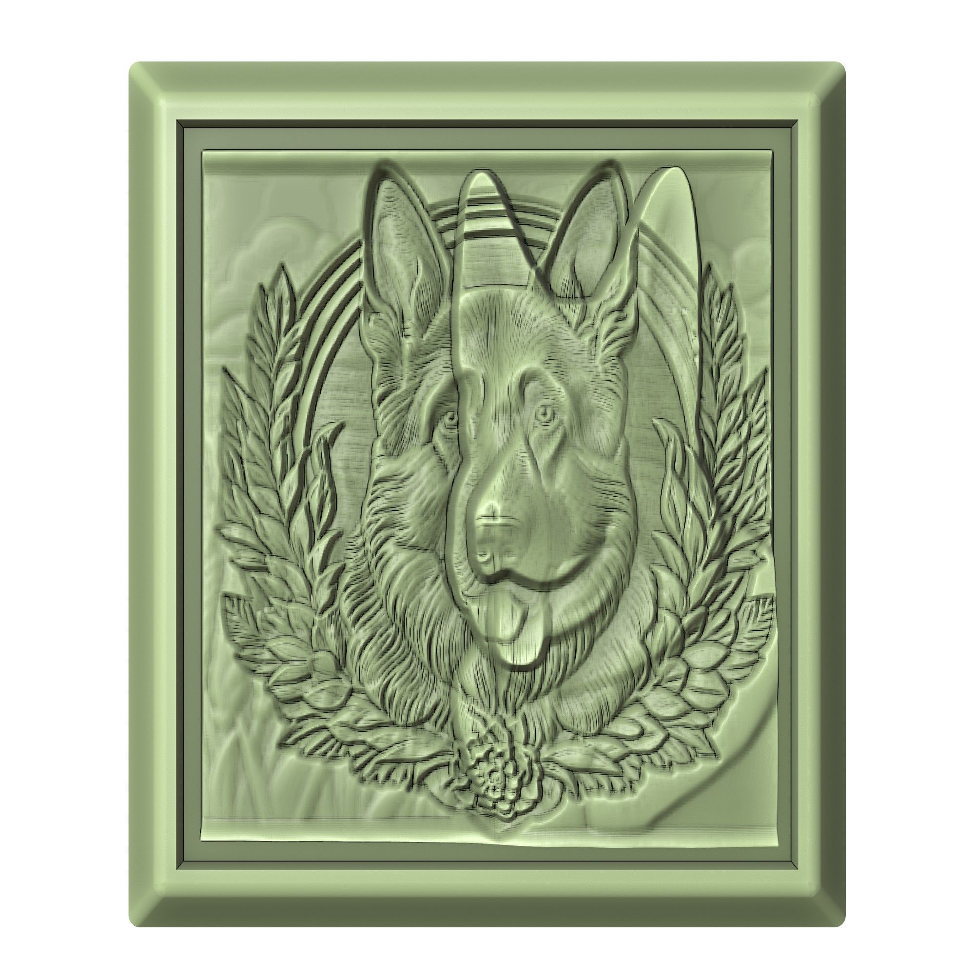 Dog German Shepherd Animal 3D print model_2