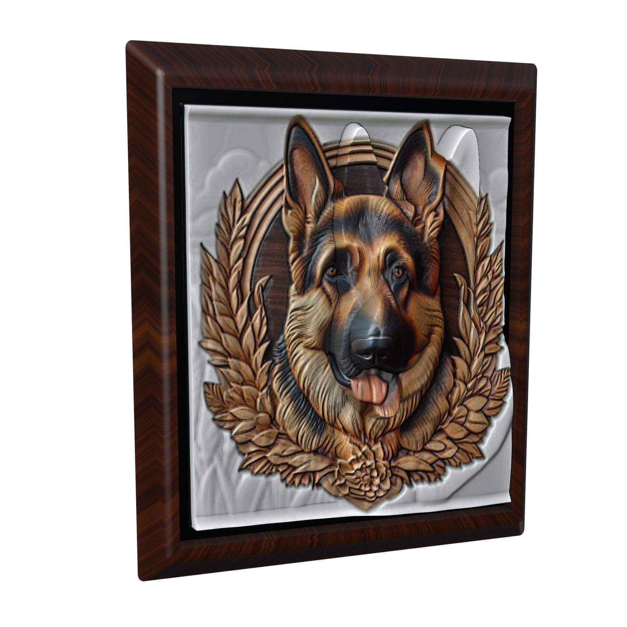 Dog German Shepherd Animal 3D print model_1