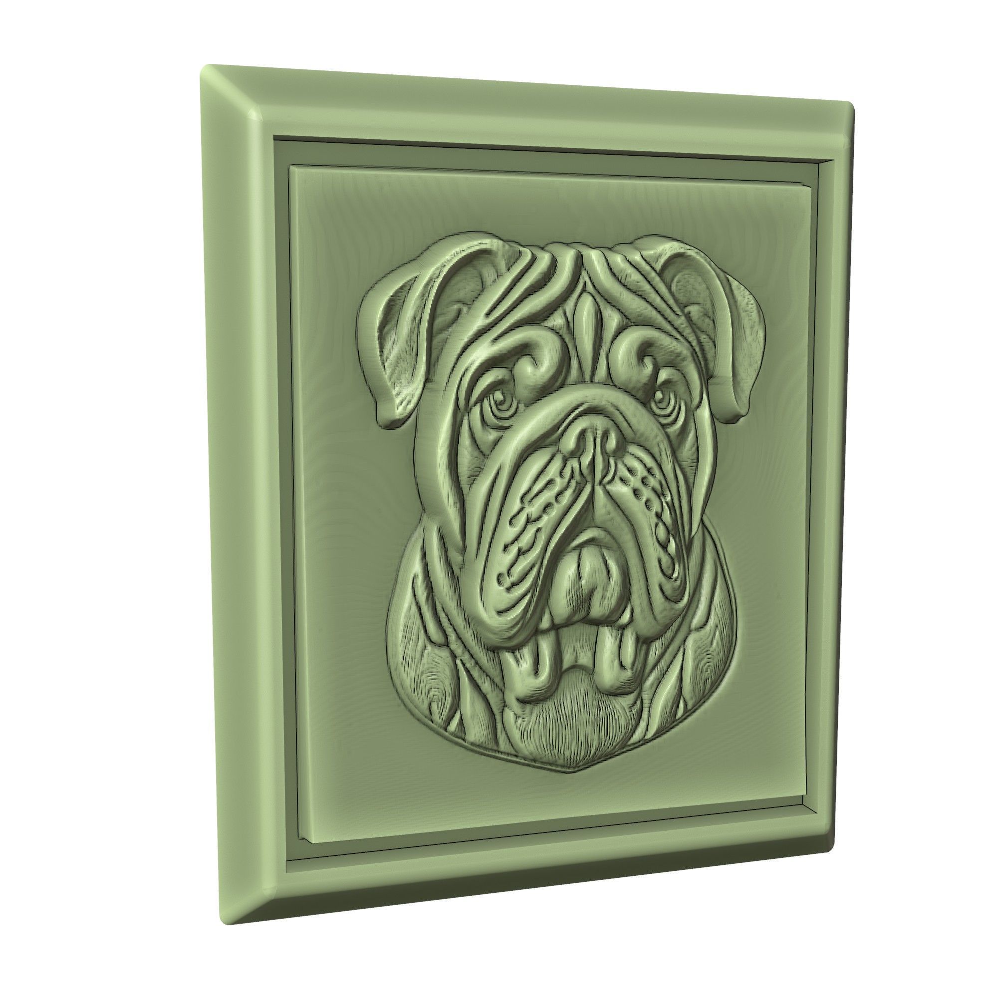 Dog Bulldog Animal 3D print model_3
