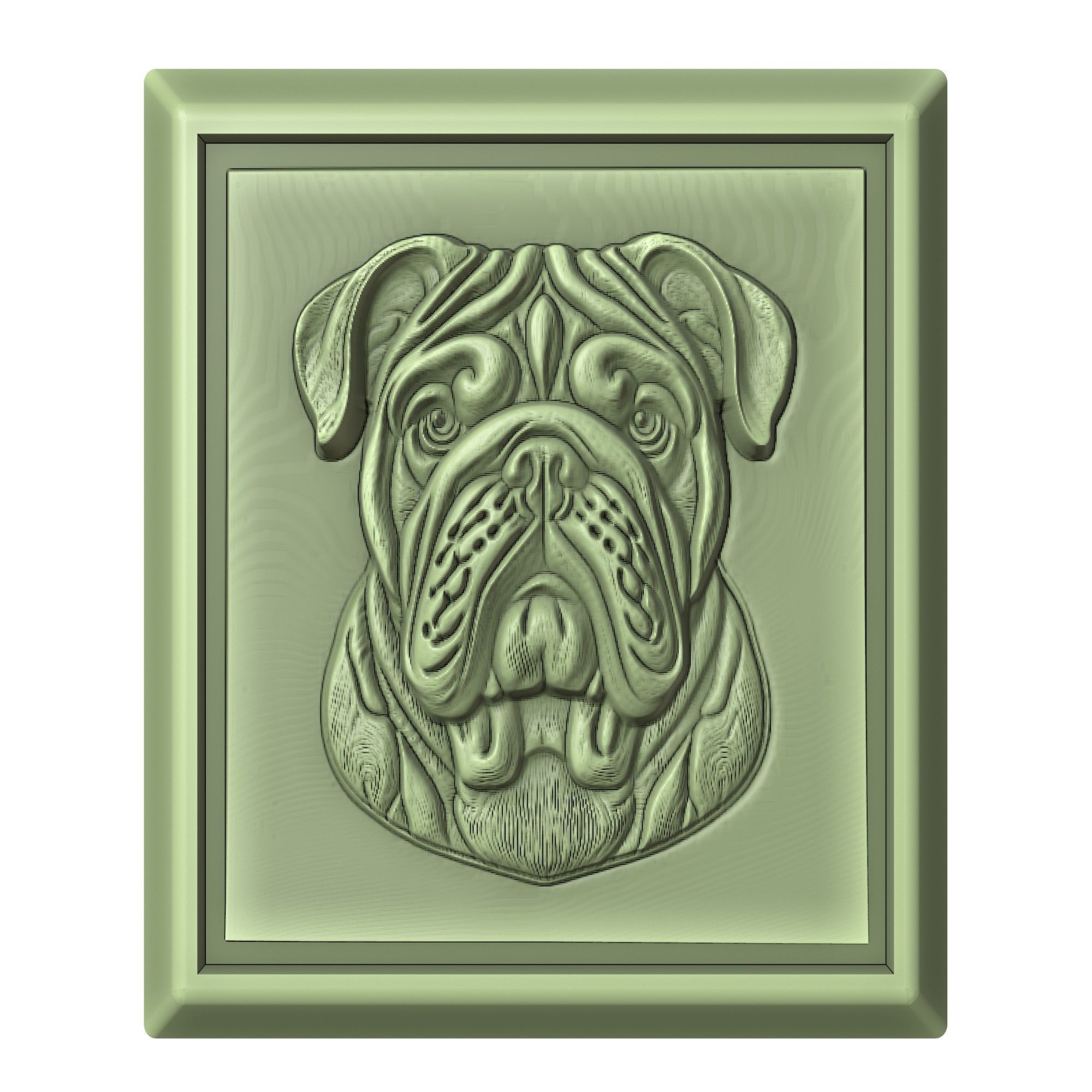 Dog Bulldog Animal 3D print model_2
