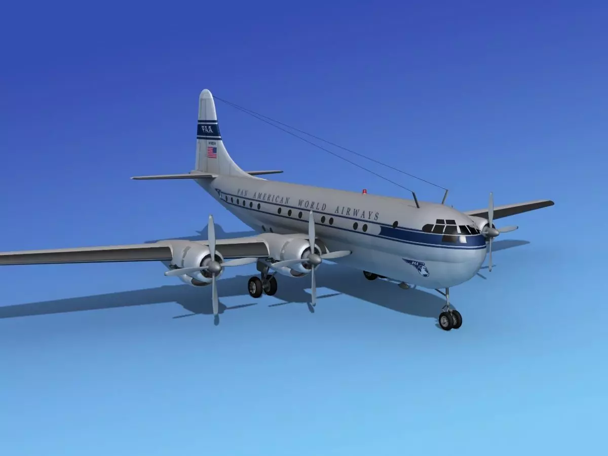 Boeing 377 Pan Am 1 3D model_0