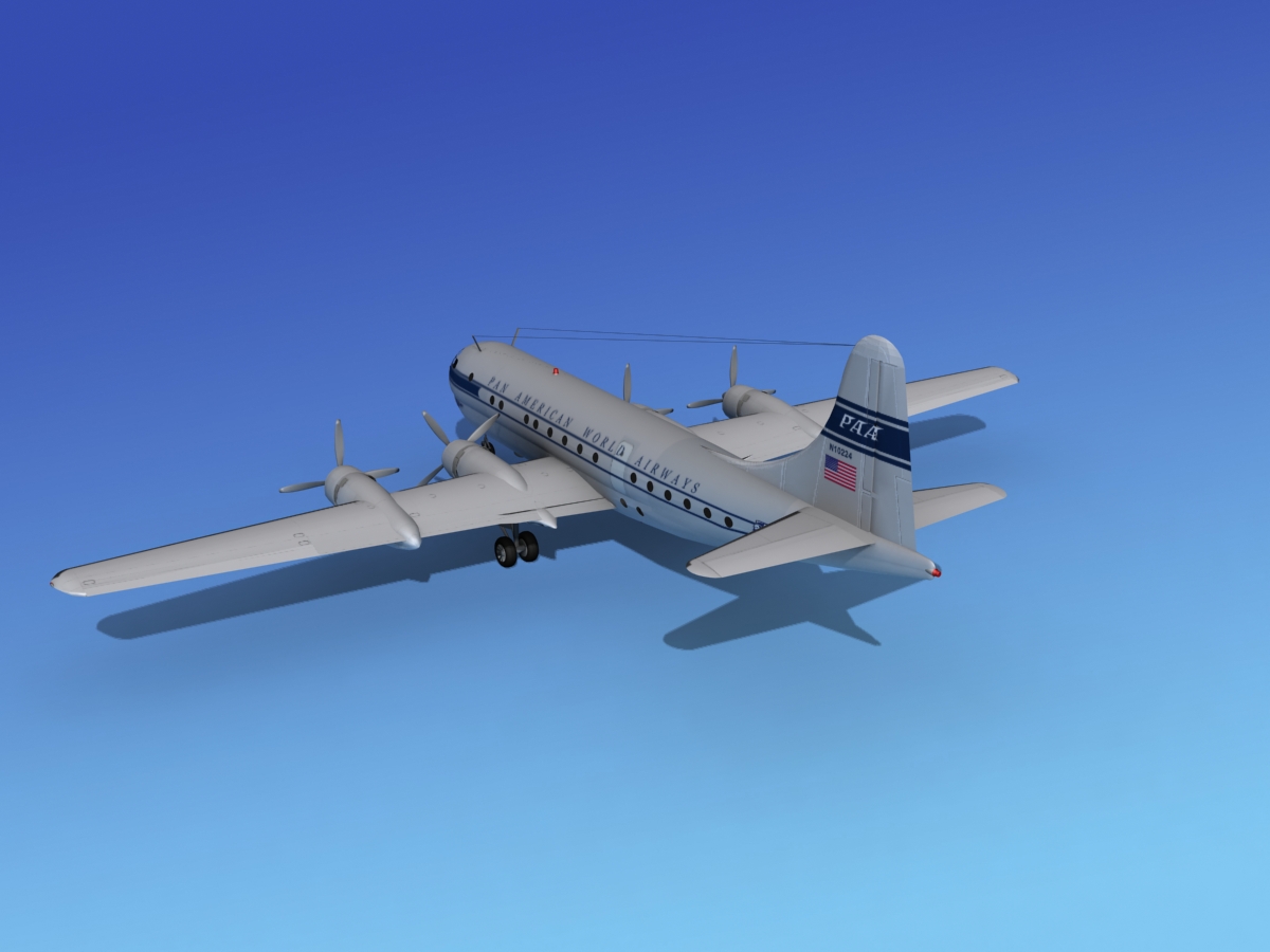 Boeing 377 Pan Am 1 3D model_7