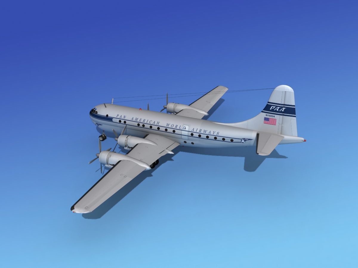 Boeing 377 Pan Am 1 3D model_8