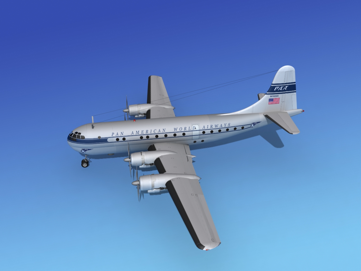 Boeing 377 Pan Am 1 3D model_9