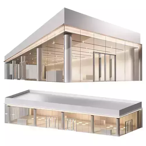 Commercial building Exhibition salon store showroom museum