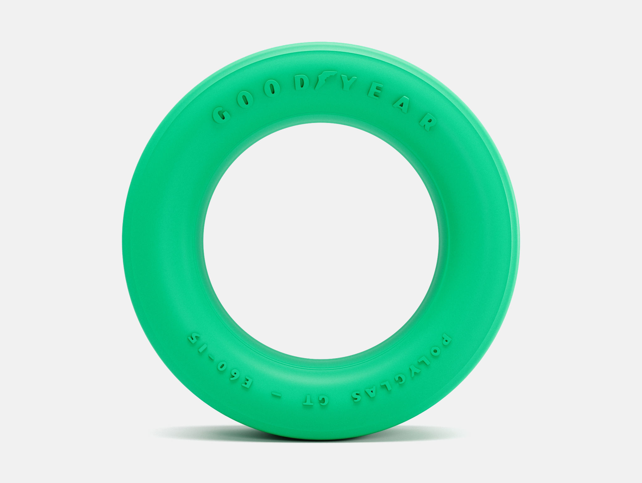 15x6 Goodyear Polyglas E60-15 Tire 3D print model_3