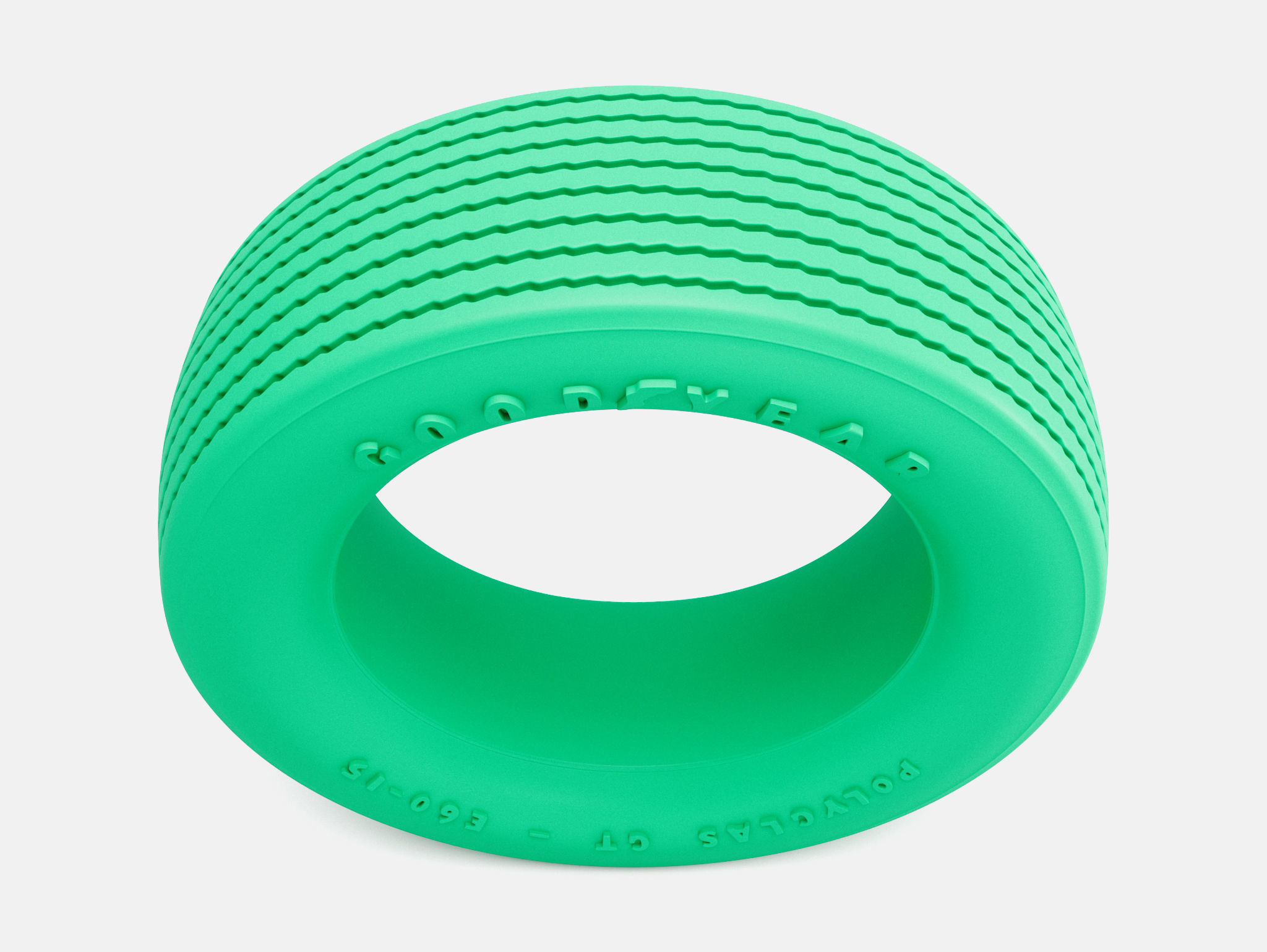 15x6 Goodyear Polyglas E60-15 Tire 3D print model_5