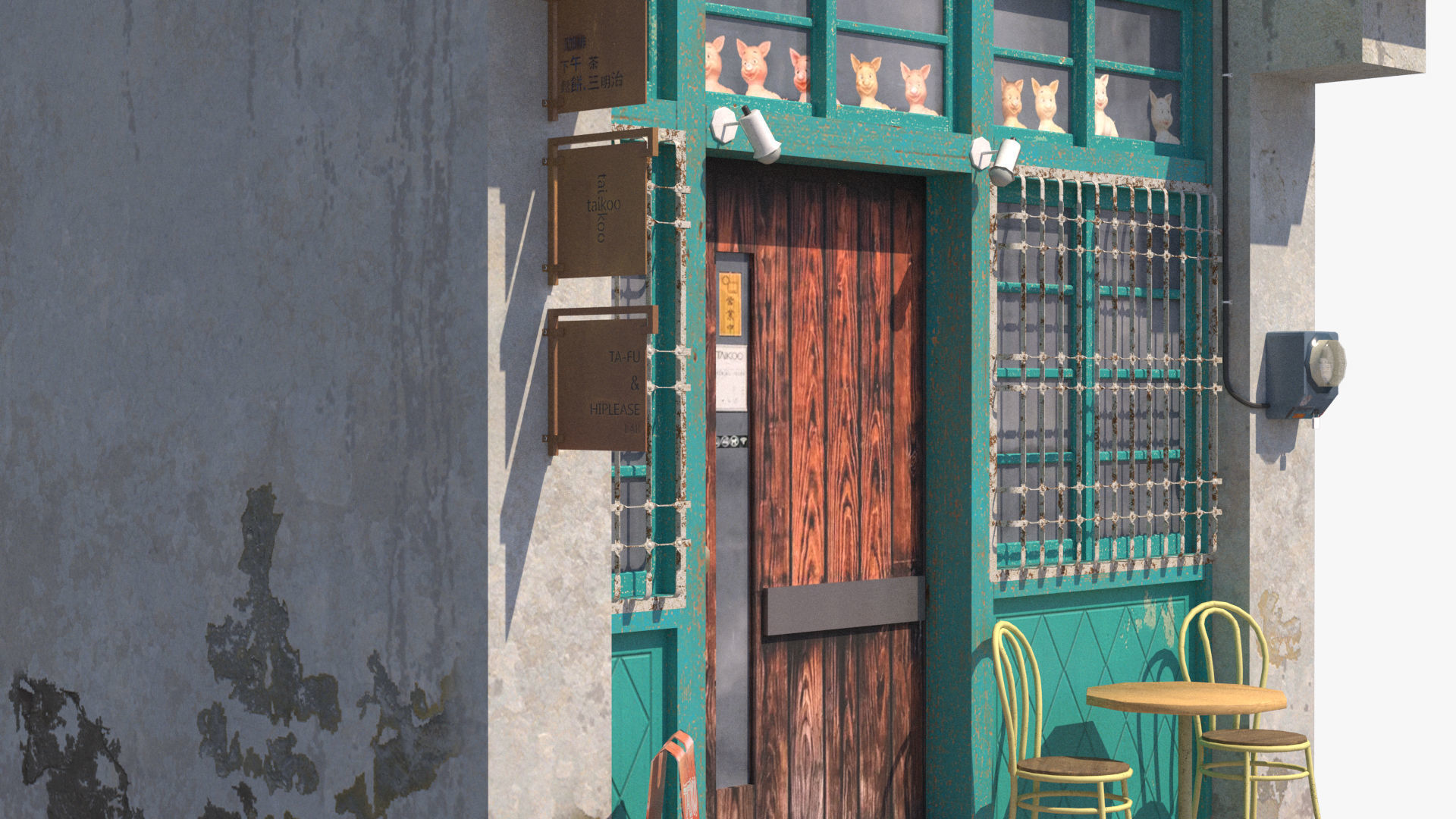 Shennong Street Building 101 Low-poly 3D model_9