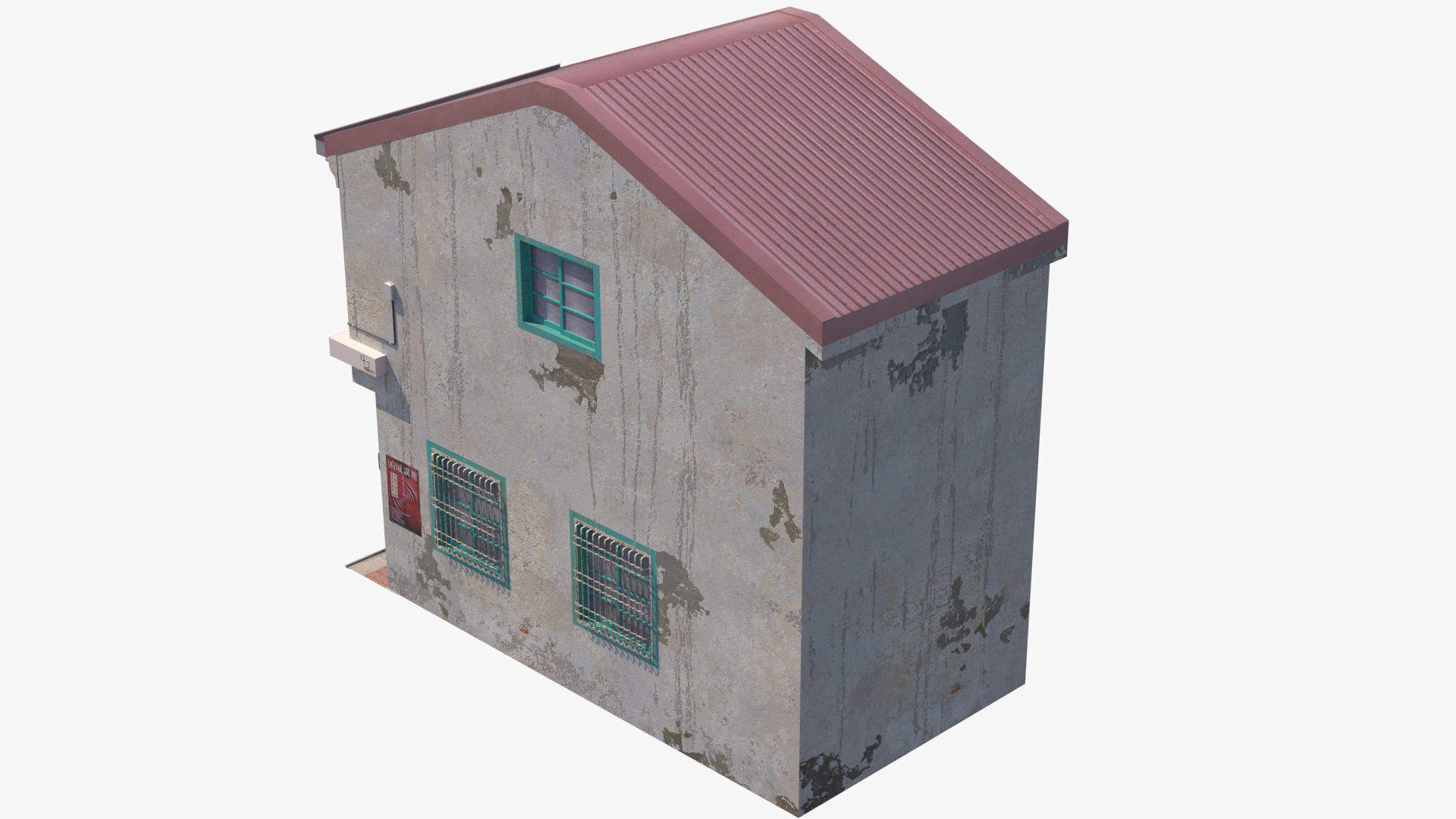 Shennong Street Building 101 Low-poly 3D model_12
