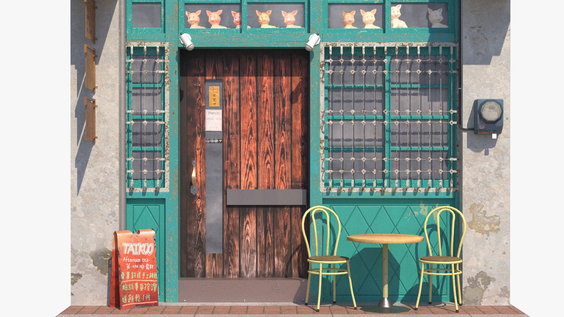 Shennong Street Building 101 Low-poly 3D model_4