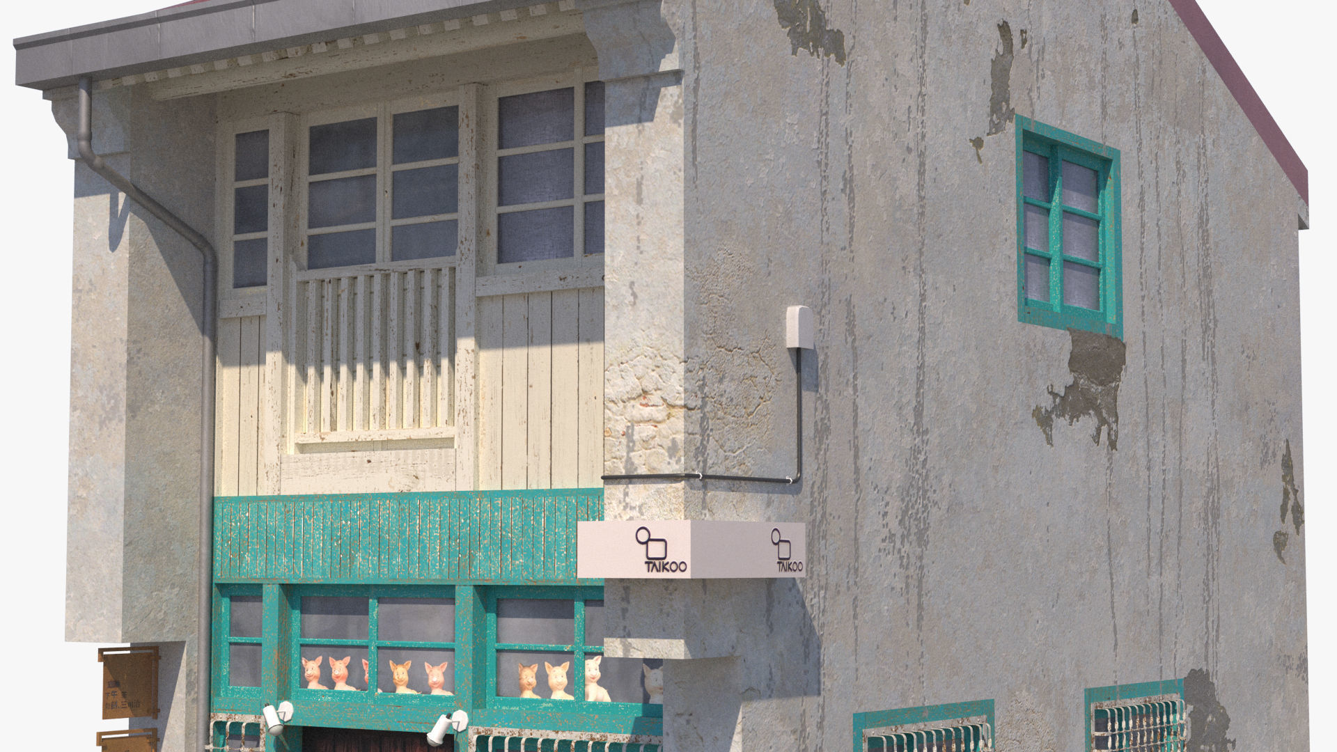 Shennong Street Building 101 Low-poly 3D model_5