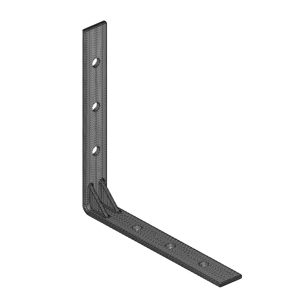 Furniture Support Angle Bracket 3D print model_4